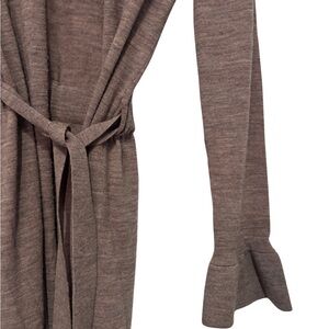 Tahari Extra Fine Merino Wool Brown Women's Robe